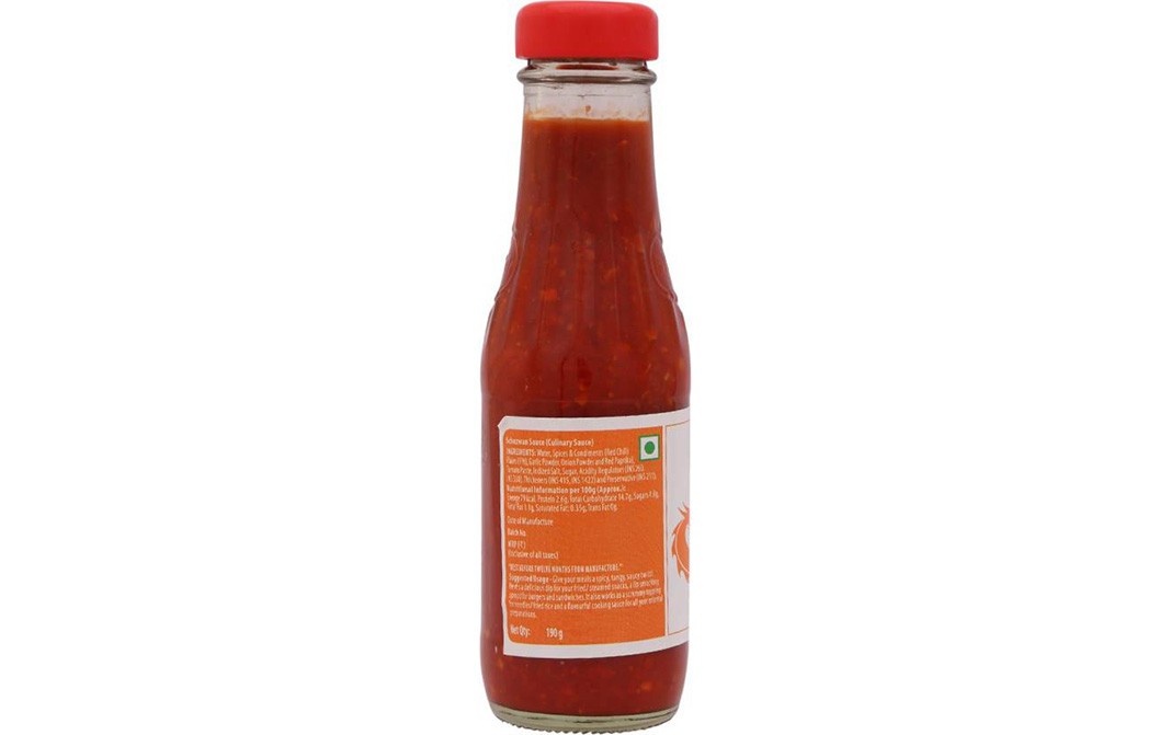 Del Monte Schezwan Sauce    Glass Bottle  190 grams